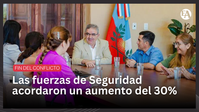 Las fuerzas de Seguridad acordaron un aumento del 30%
