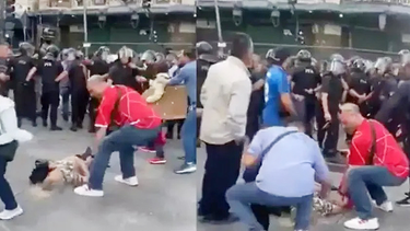 procesaron al policia que golpeo a una jubilada durante una marcha frente al congreso