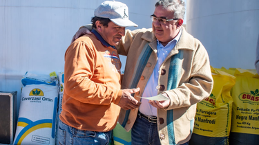 La entrega se efectuó en Bodega La Indómita.