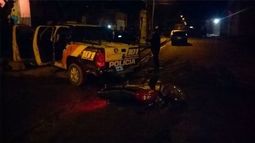 Robo, persecución, tiros y choque