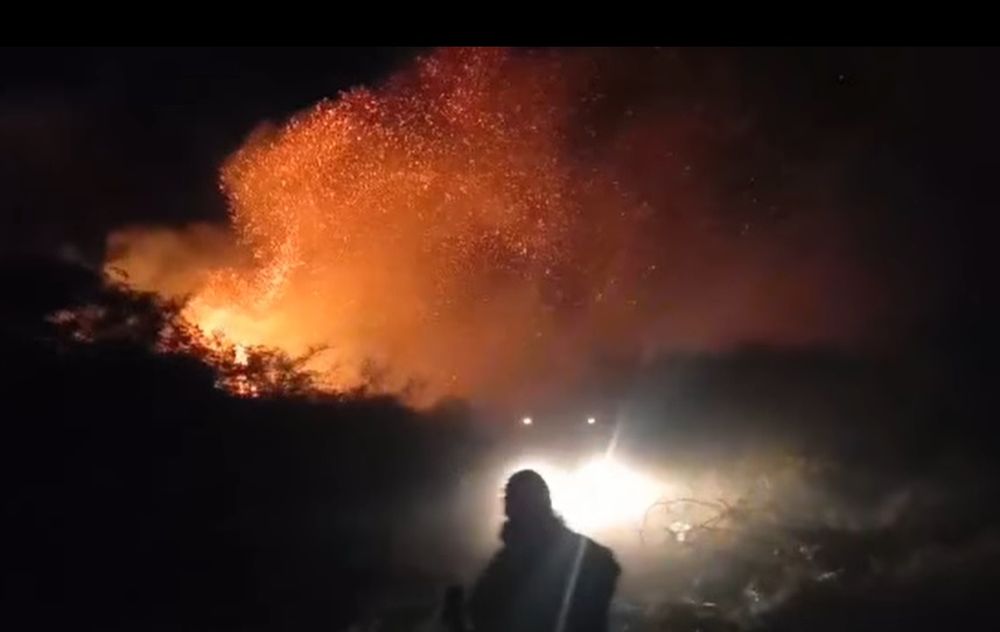 Fuego en Fray Mamerto Esquiú.&nbsp;