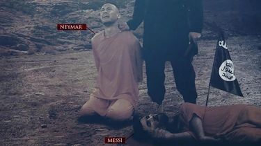 nueva amenaza de isis al mundial: neymar y messi, las victimas