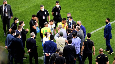 Se suspendió el partido entre Brasil y Argentina.&nbsp;