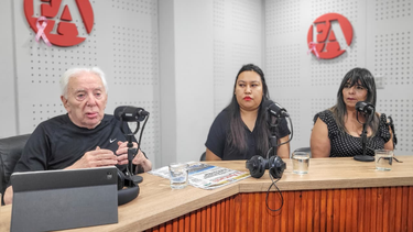 De izquierda a derecha. Jorge Altamira, Dayana Yapura y María Barros.