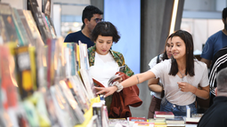 Pedro Saborido, en el primer día de la Feria del Libro de Catamarca
