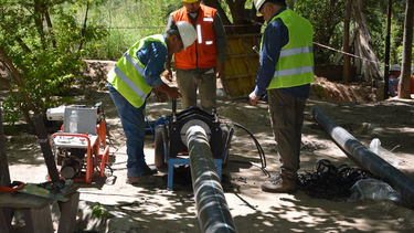 mara avanza en obra clave para fortalecer el abastecimiento de agua a los vecinos de choya
