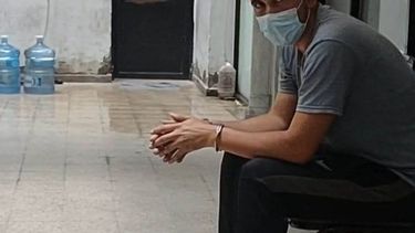 En silencio. El acusado fue indagado ayer en fiscalía penal&nbsp;