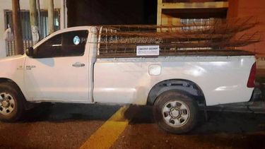 detenido por robar mallas metalicas de una obra en construccion