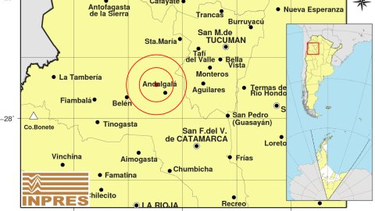 sismo de 3.8 con epicentro en andalgala