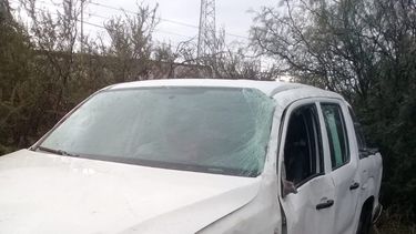 Volcó una camioneta en Huillapima
