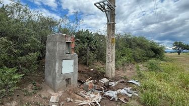 Desastre. A principio de año en la Ruta 33, robaron dos equipos.