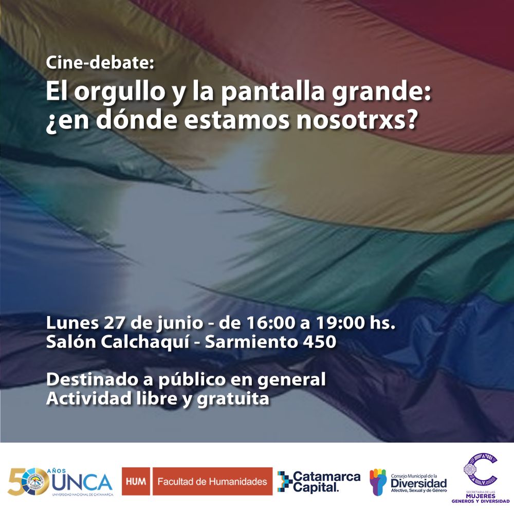 Cine debate en el marco del mes del orgullo