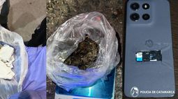 Secuestran marihuana, cocaína y celulares en operativos antidrogas en Capayán y Valle Viejo
