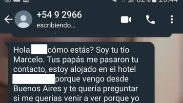 una nena de 12 anos fue victima de ciberacoso por alguien que se hacia pasar por su tio