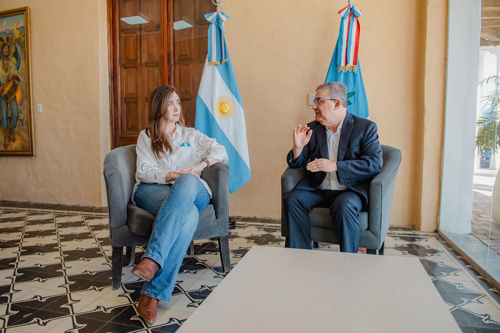 “Lazosfuertes”. En su paso por Catamarca, Villarruelconsolidó su imagen dialoguista.