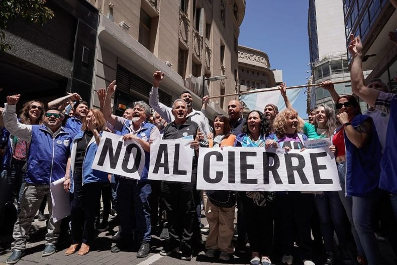 Empleados del Banco Central marcharon el contra de las propuestas de Javier Milei