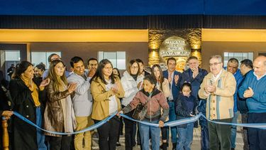 Jalil inauguró la Terminal  de Ómnibus en Santa María