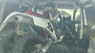 interceptan una moto robada en rosario
