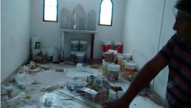 Actos vandálicos en la obra de un templo en Tinogasta