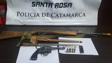 efectivos de la policia secuestraron armas de fuego en santa rosa