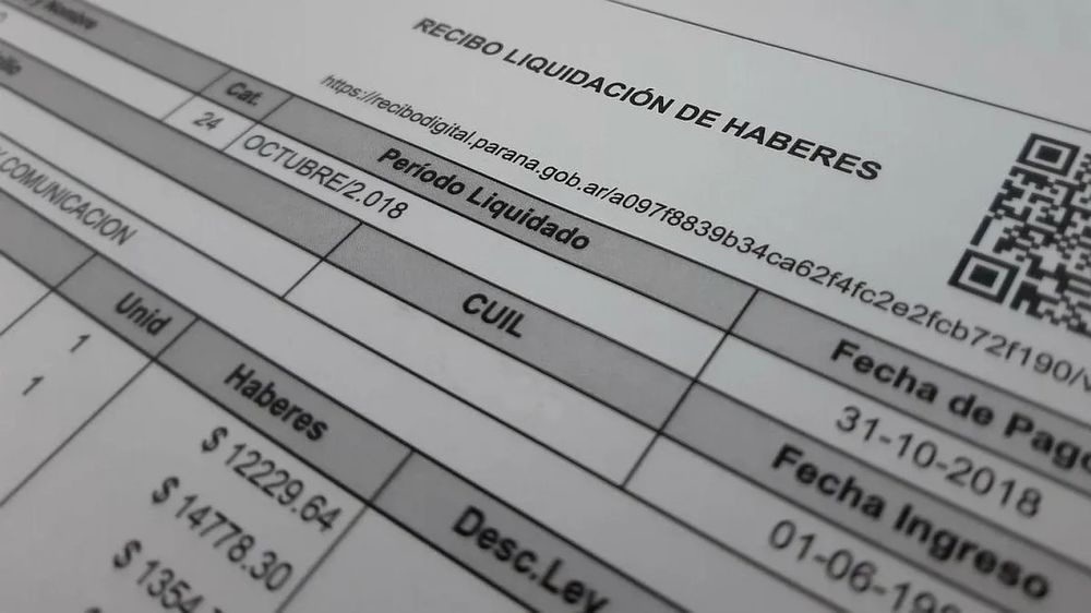 Entró en vigencia el nuevo modelo de recibo de sueldo