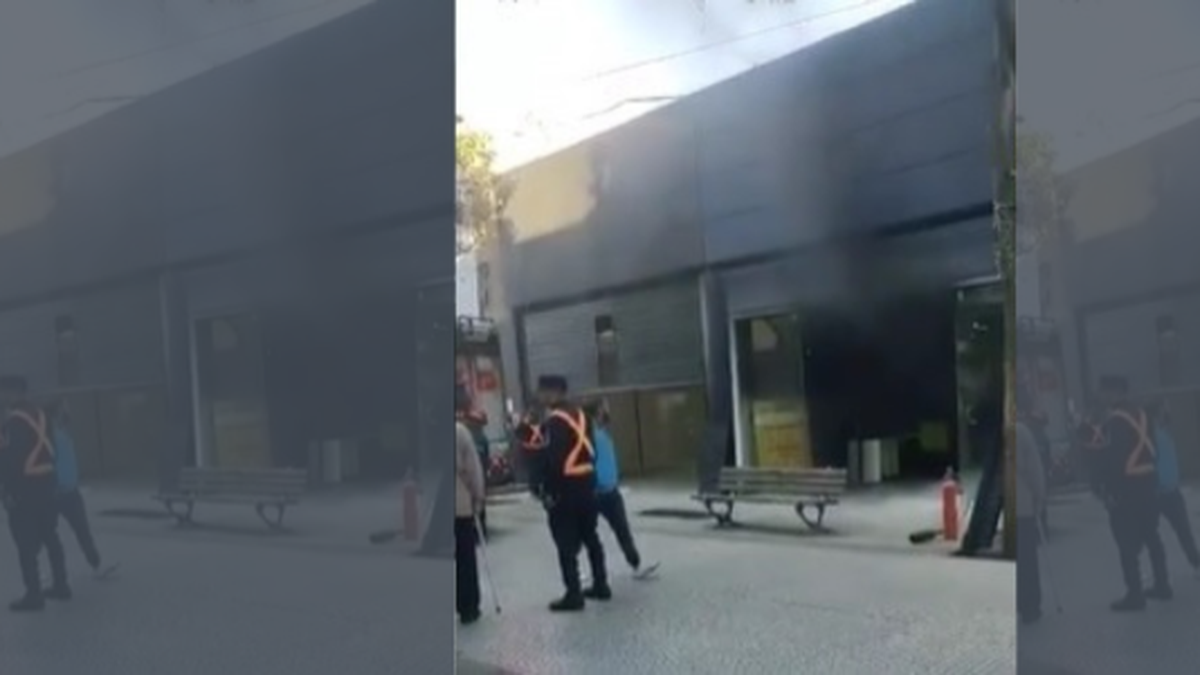 Susto en plena Peatonal Rivadavia por un principio de incendio