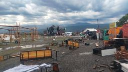 La tormenta causó destrozos en el Predio Ferial y obligó a suspender la Feria del Patio