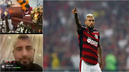 En vivo por Instagram. Arturo Vidal no pudo ir a la despedida de su padre.&nbsp;
