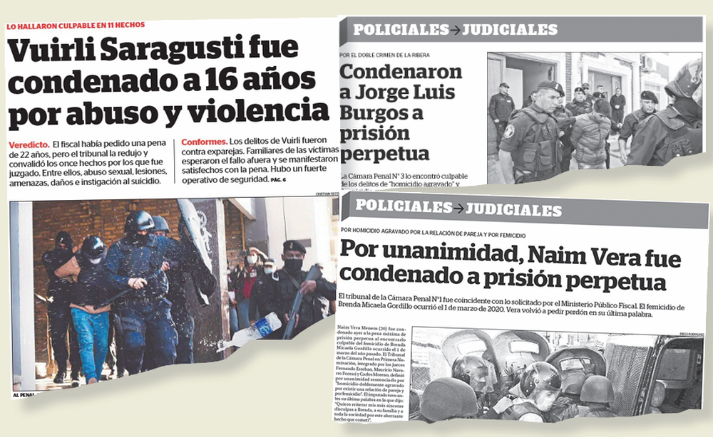 Precedentes. Estos casos catamarqueños tuvieron un fuerte impacto en la sociedad y en el ámbito judicial.