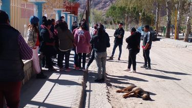 Toma en la escuela de El Durazno.&nbsp;