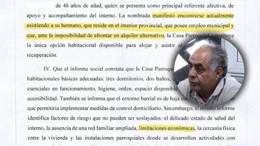 Fragmento de la resolución judicial.