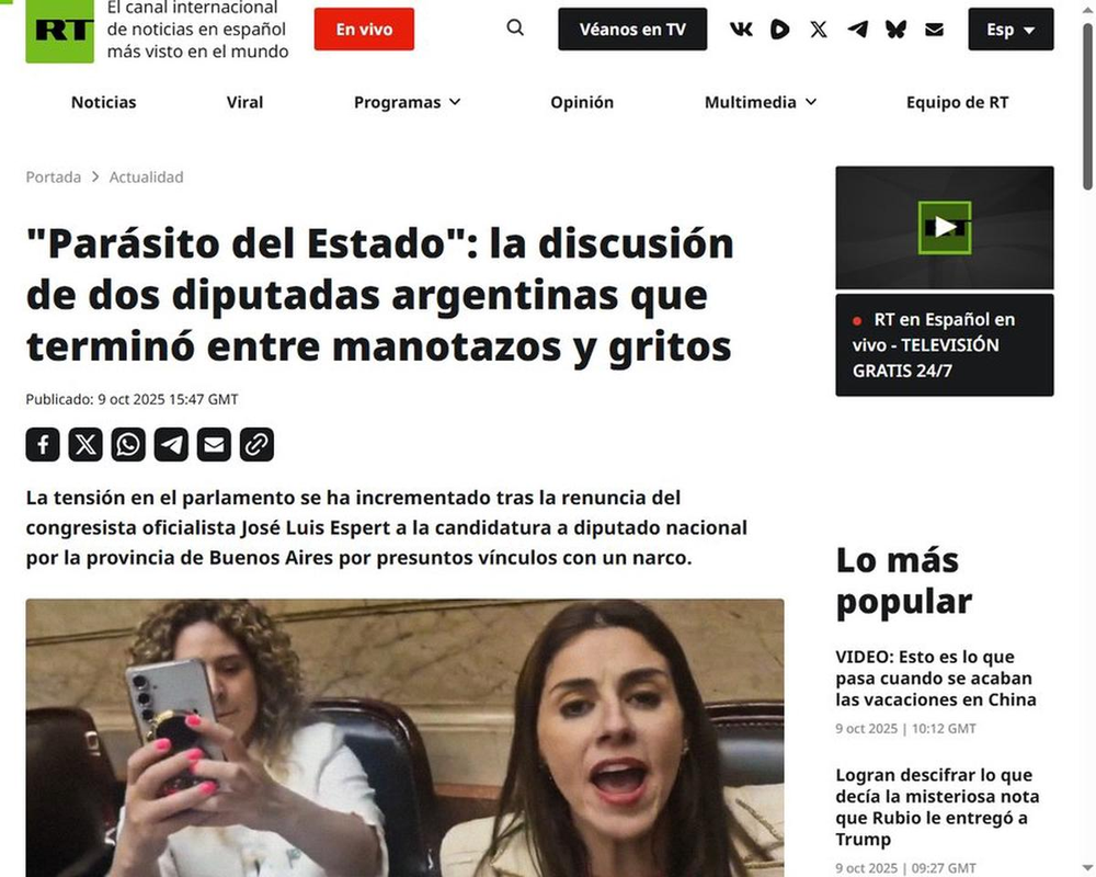 Caputra de pantalla de la publicación.&nbsp;