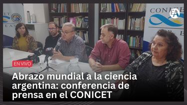 Abrazo mundial a la ciencia argentina: conferencia de prensa en el CONICET