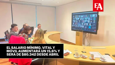desde abril, el salario minimo, vital y movil aumentara un 15,6% y sera de $80.342