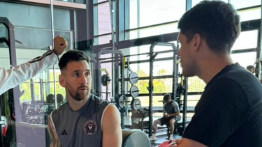 tapia pudo al fin conocer a lionel messi