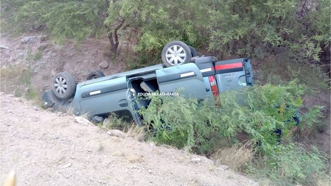 Vuelco en la quebrada de Belén