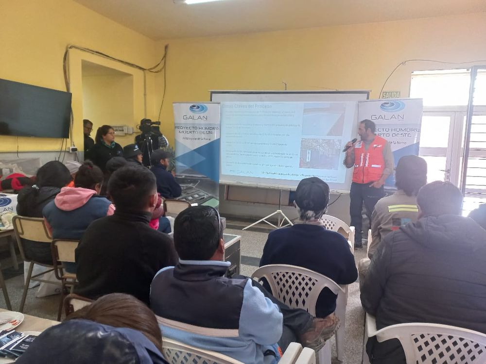 Charlas. Estuvieron a cargo de técnicos de Minería.