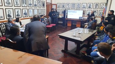 Juicio por jurados. La audiencia de preselección de jurados por el crimen de Pablo Sebstián Chanampa se realizó en la Corte de Justicia.