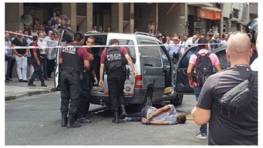 tres heridos durante un violento tiroteo en pleno centro porteno