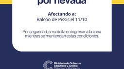 Por alerta de nevadas, inhabilitan preventivamente el acceso al Balcón del Pissis este domingo