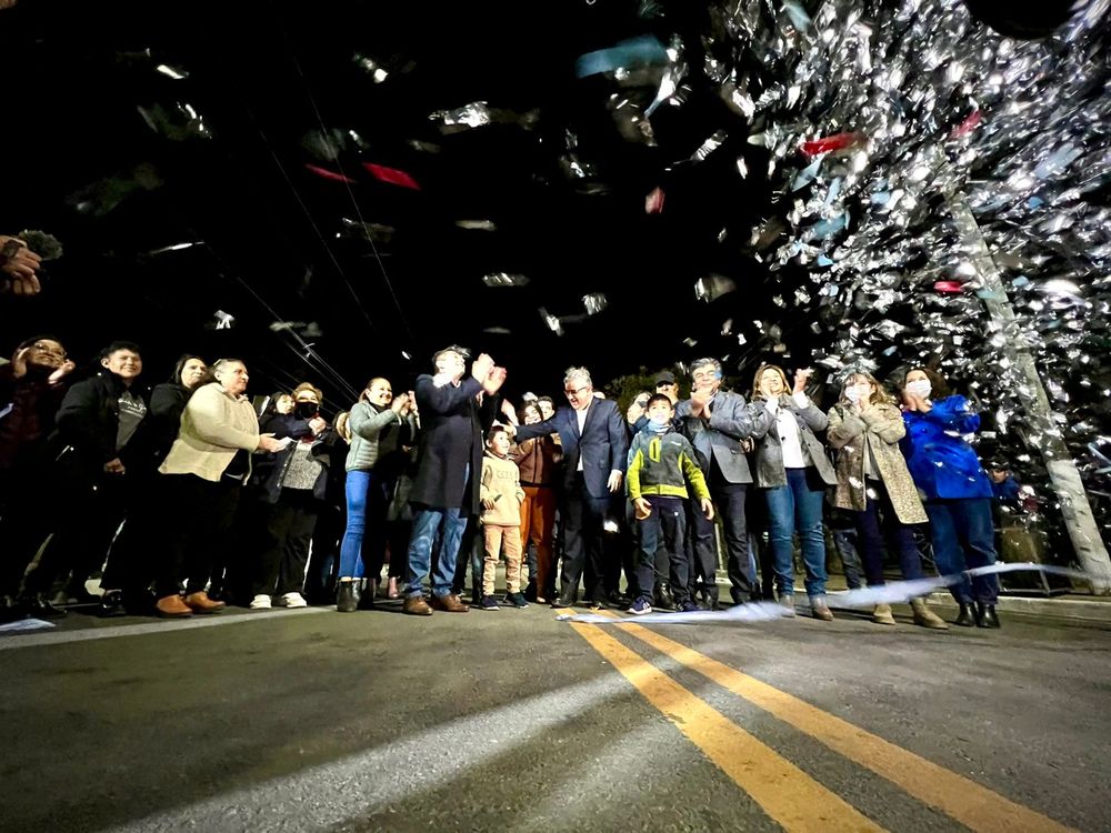 Acto. Raúl Jalil inauguró obras de iluminación y asfaltado en FME