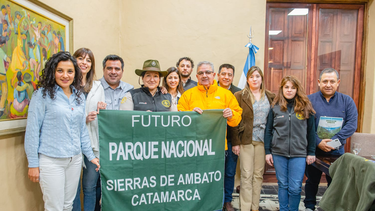 Raúl Jalil recibió a autoridades de la Administración de Parques Nacionales&nbsp;