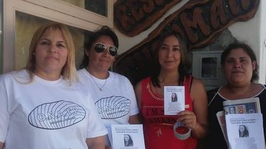 Entregaron folletos para dar con el paradero de Alicia Nieva