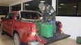 La camioneta con los 470 kilos de cocaína. La camioneta con los 470 kilos de cocaína.