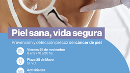 Se realizará una jornada de prevención de cáncer de piel en la plaza 25 de Mayo