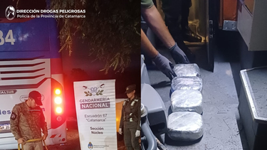 secuestraron mas de cuatro kilos de marihuana en un colectivo que venia de salta
