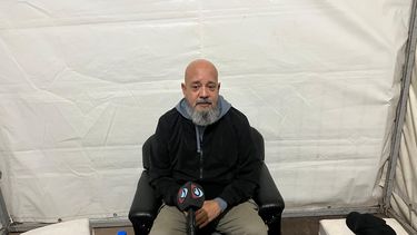 Conferencia de prensa del Bahiano, antes de subir al escenario de El Patio