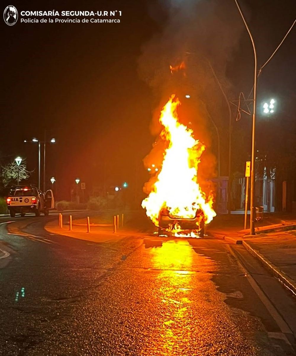 Cría. Segunda-incendio automovil