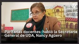 Paritarias docentes: habló la Secretaria General de UDA, Nancy Agüero