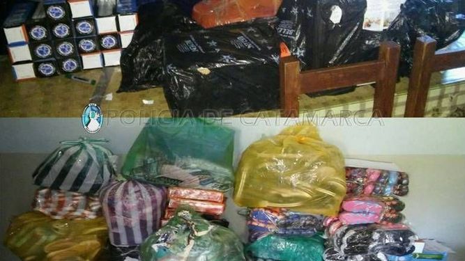 Secuestraron mercadería ilegal de tres camionetas